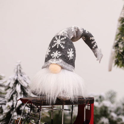 🌈Ansiktslös jultomte docka ljus hängande prydnad